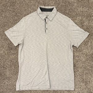 Men’s Large Van Heusen Light Gray Polo